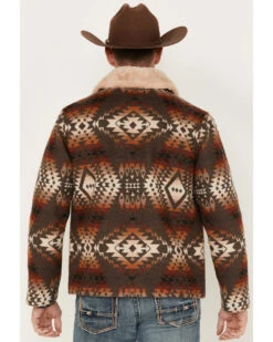 Pendleton Men's Silverton Shearling Collar Wool Coat -Ariat || Wrangler || Carhartt Shop 2000374621 200 P4