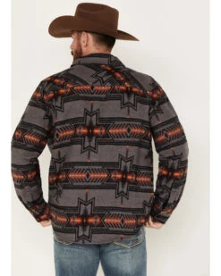Rock & Roll Denim Men's Southwestern Print Shacket -Ariat || Wrangler || Carhartt Shop 2000376137 022 P4