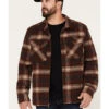 Powder River Outfitters Men's Plaid Print Full-Zip Wool Jacket -Ariat || Wrangler || Carhartt Shop 2000376138 640 P1