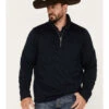 Cinch Men's Solid Sweater Knit 1/4 Zip Front Pullover  -Ariat || Wrangler || Carhartt Shop 2000376675 410 P1