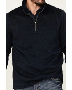 Cinch Men's Solid Sweater Knit 1/4 Zip Front Pullover  -Ariat || Wrangler || Carhartt Shop 2000376675 410 P3