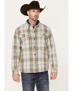 Justin Men's Plaid Print Jackson Shirt Jacket