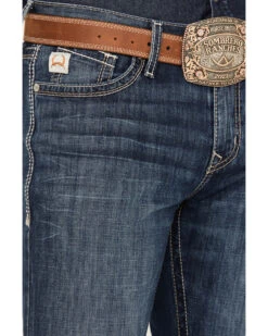 Cinch Men's Ian Dark Wash Slim Bootcut Performance Stretch Denim Jeans -Ariat || Wrangler || Carhartt Shop 2000381336 402 P2