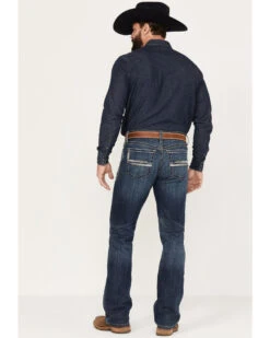 Cinch Men's Ian Dark Wash Slim Bootcut Performance Stretch Denim Jeans -Ariat || Wrangler || Carhartt Shop 2000381336 402 P3