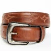 Moonshine Spirit Men's Brown Western Red & Orange Stitch Leather Belt 1 Moonshine Spirit Men's Brown Western Red & Orange Stitch Leather Belt -Ariat || Wrangler || Carhartt Shop 2000381479 200 P1