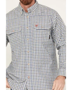 Ariat Men's FR Plaid Print Featherlight Long Sleeve Button Down Work Shirt 8 Ariat Men's FR Plaid Print Featherlight Long Sleeve Button Down Work Shirt -Ariat || Wrangler || Carhartt Shop 2000384725 400 P3